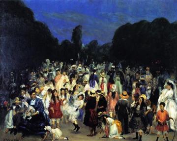 In The Buen Retiro Artwork by William James Glackens