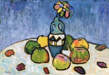 Still Life in Gray Artwork by Gabriele Münter