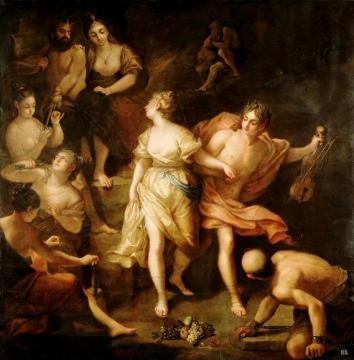 Orpheus and Eurydice Artwork by Jean Raoux