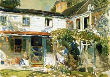 Back of the Old House Artwork by Frederick Childe Hassam