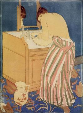 The Bath Artwork by Mary Cassatt