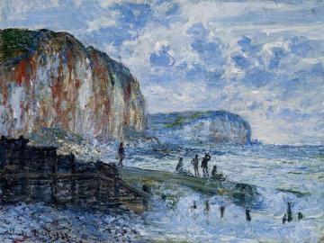The Cliffs of Les Petites-Dalles Artwork by Claude Oscar Monet