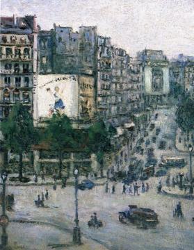 La Place Clichy Artwork by Maximilien Luce