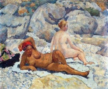 Gurzuf, Women's Beach Artwork by Ilya Mashkov