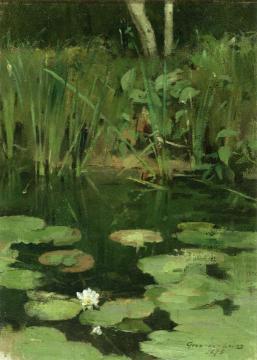 Water Lilies Artwork by Theodore Robinson