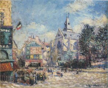 Saint Medard Church in Paris Artwork by Gustave Loiseau