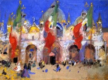 St. Mark's Square, Venice Artwork by Francis Campbell Boileau Cadell