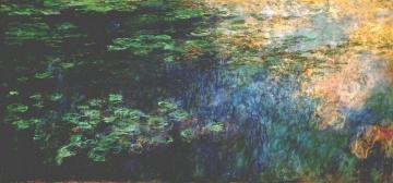 Reflections On The Water Artwork by Claude Oscar Monet