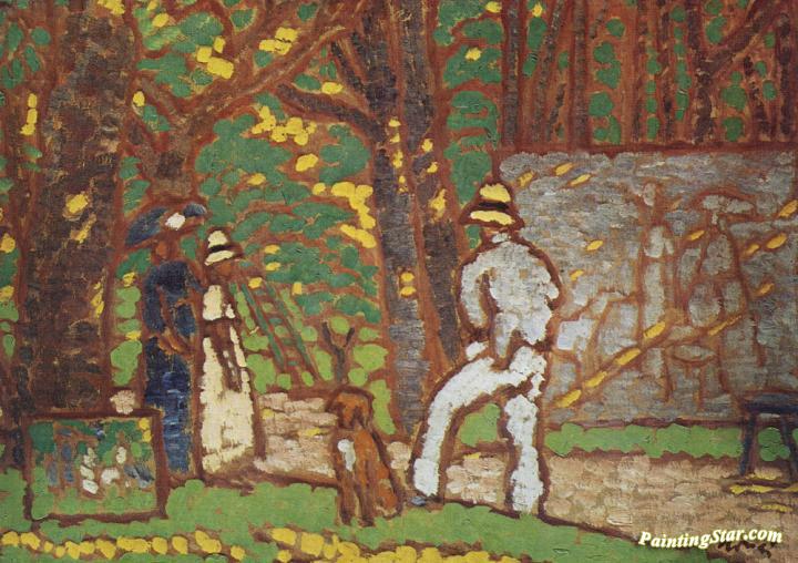 Painter in the Garden Artwork by József Rippl-Rónai