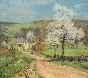 First Blossoms Artwork by Willard Leroy Metcalf