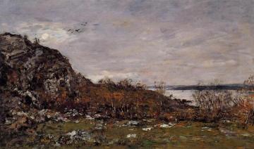 The Mouth of the Elorn in the Area of Brest Artwork by Eugène-Louis Boudin