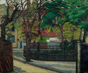 Pond Square, Highgate Artwork by Charles Ginner