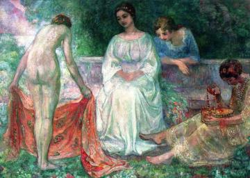 An Offering in the Garden Artwork by Henri Lebasque