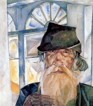 Old Peasant Artwork by Boris Grigoriev