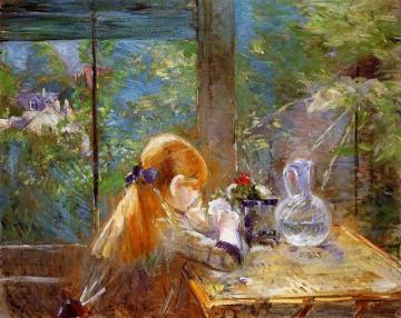On the Veranda Artwork by Berthe Morisot