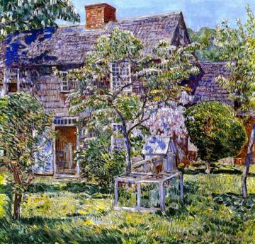 Old Mulford House, East Hampton Artwork by Frederick Childe Hassam