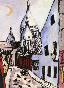 Sacre Coeur in Snow Artwork by Max Beckmann