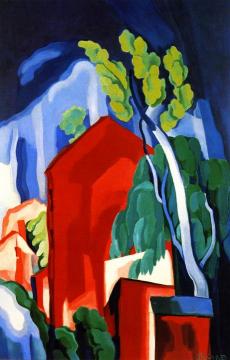 Walking Along A New Jersey Canal Artwork by Oscar Bluemner
