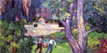 Picking Fruit Artwork by Georges D'espagnat