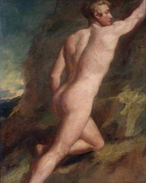 Male Nude Study Artwork by William Etty