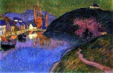 The Port Of Pont-aven Artwork by Emile Jourdan