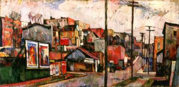 Morris Avenue, New York Ii Artwork by Abraham A. Manievich