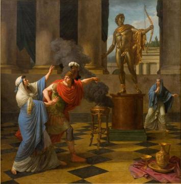 Alexander Consulting The Oracle Of Apollo Artwork by Louis Jean François Lagrenée