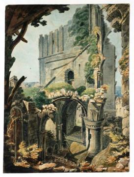 The West Tower of Malmesbury Abbey Artwork by Joseph Mallord William Turner