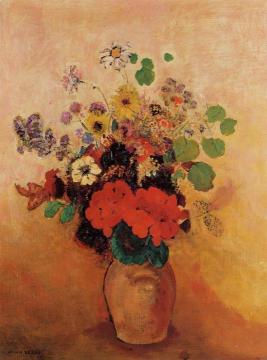 Vase Of Flowers Artwork by Odilon Redon