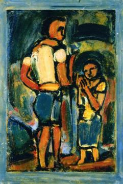 Peasants Artwork by Georges Rouault