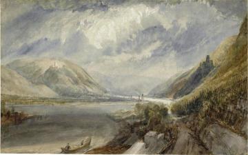 The Junction of the Lahn and the Rhine Artwork by Joseph Mallord William Turner
