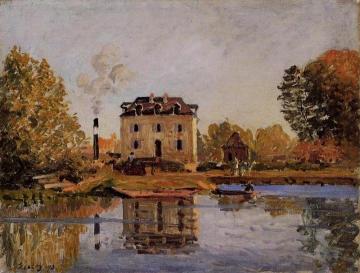 Factory in the Flood, Bougival Artwork by Alfred Sisley