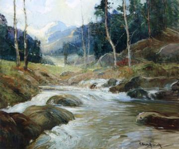Mountain River #1 Artwork by Georges Ames Aldrich