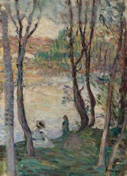 By the river Yaudet Artwork by Henri Lebasque