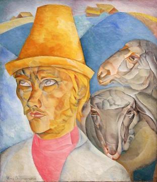 Portrait of N.A. Klyuev Artwork by Boris Grigoriev