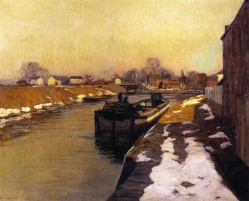 Canal At Lambertville Artwork by Edward Willis Redfield