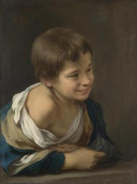 A Peasant Boy Leaning On A Sill Artwork by Bartolomé Esteban Murillo