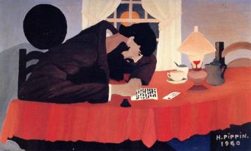 Amish Letter Writer Artwork by Horace Pippin