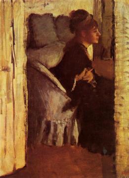 Woman Putting on Her Gloves Artwork by Edgar Degas