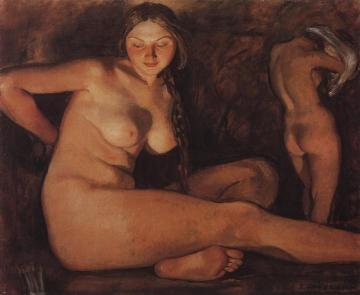 Bath Artwork by Zinaida Serebriakova