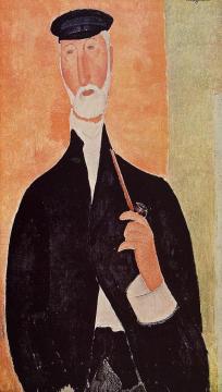 Man With A Pipe Artwork by Amedeo Modigliani