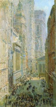 Lower Manhattan Artwork by Frederick Childe Hassam
