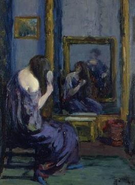 Before The Mirror Artwork by Leon Kroll