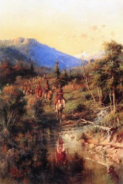 Return of Chief Joseph and His Tribe Artwork by Edgar Samuel Paxson