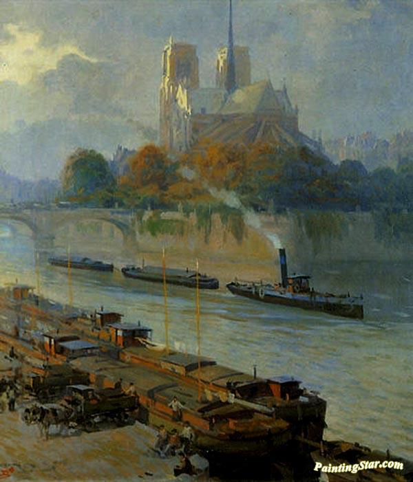 Paris (El sena) Artwork by Jose Bardasano Baos