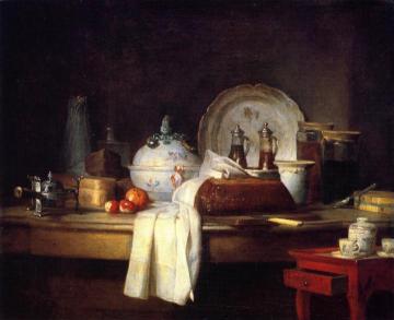 The Butler's Table Artwork by Jean-Baptiste-Simeon Chardin