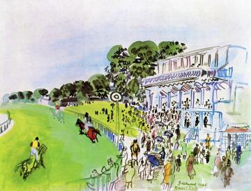 Races At Goodwood Artwork by Raoul Dufy