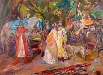 Princely Out-ride In Oulina Valley Artwork by Edy Legrand