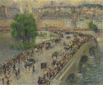 Port Corneille at Rouen Artwork by Gustave Loiseau
