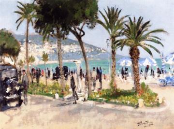 La Promenade Des Anglais, Nice Artwork by Pierre Eugène Montézin